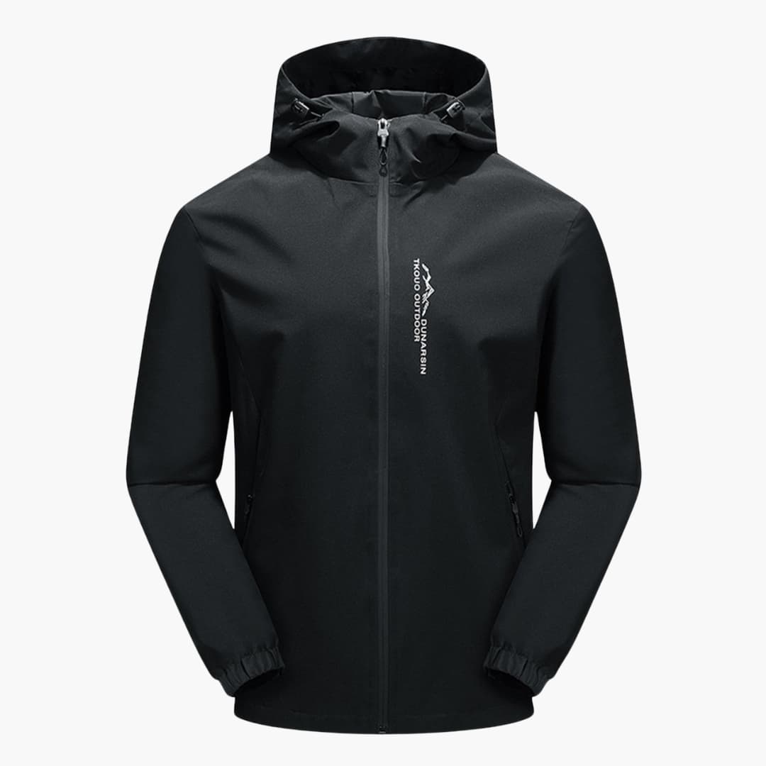 Herren Softshell Jacke mit Kapuze und Reißverschluss