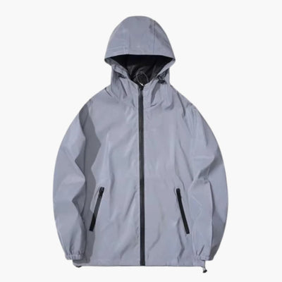 Herren Softshelljacke mit Kapuze und reflektierenden Details