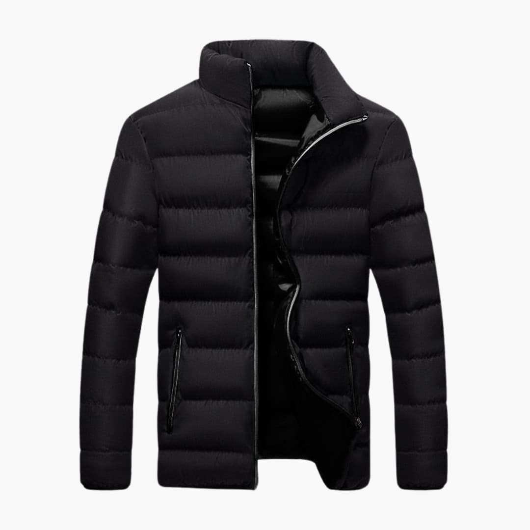 Herren Winter jacke mit Reißverschluss und Seitentaschen