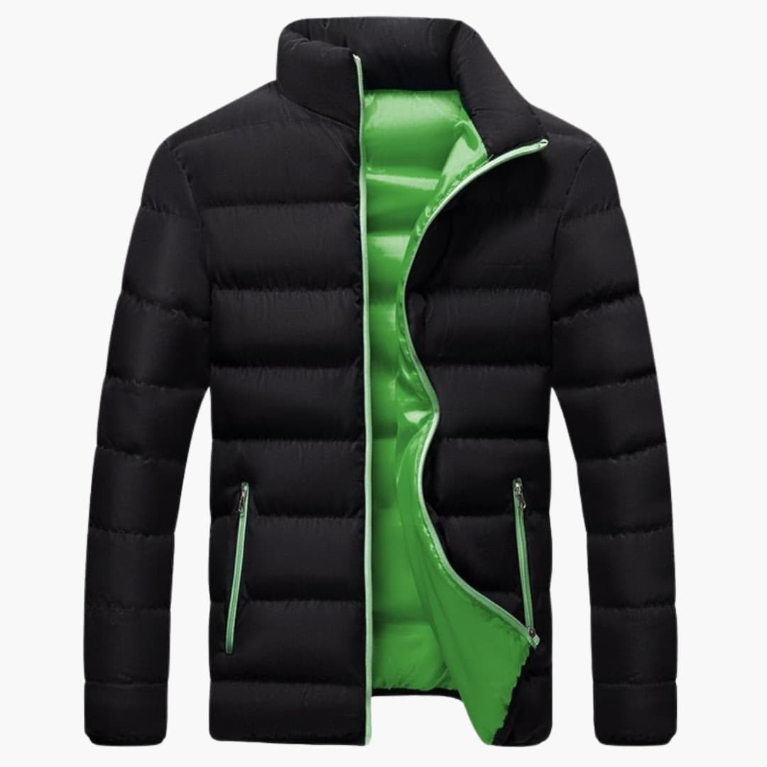 Herren Winter jacke mit Reißverschluss und Seitentaschen