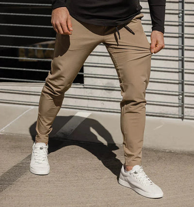 Herrenhosen - Kordelzug - Elastische Taille - Stretchhosen - Slim Fit Jogger