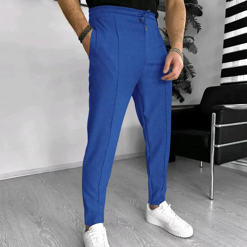 Herrenhosen - Lässige elastische Taille Stretch Slim Fit Sweatpants
