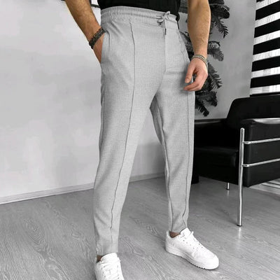 Herrenhosen - Lässige elastische Taille Stretch Slim Fit Sweatpants