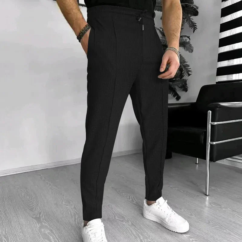 Herrenhosen - Lässige elastische Taille Stretch Slim Fit Sweatpants