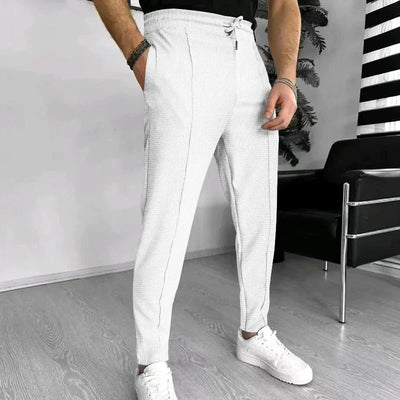Herrenhosen - Lässige elastische Taille Stretch Slim Fit Sweatpants