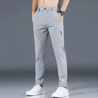 Herrenhosen – elastischer Bund – schmale Passform – Freizeithosen – Stretchhosen