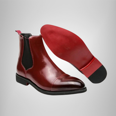 Herrenstiefel | Spitz Zulaufend | Kunstleder | Slip-On-Stiefel | Stiefeletten