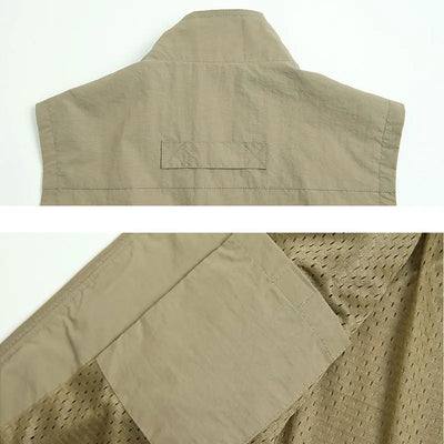 Sommer Jagd- und Anglerweste | Leicht Multifunktionsweste mit Taschen Für Herren | Sommerweste