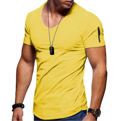 Herren V-Ausschnitt Muscle-T-Shirt - Shaun