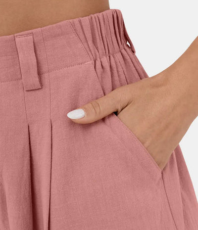 Palazzohosen für Damen - Elegante Weite Sommerhosen mit Gummizug für den Sommer