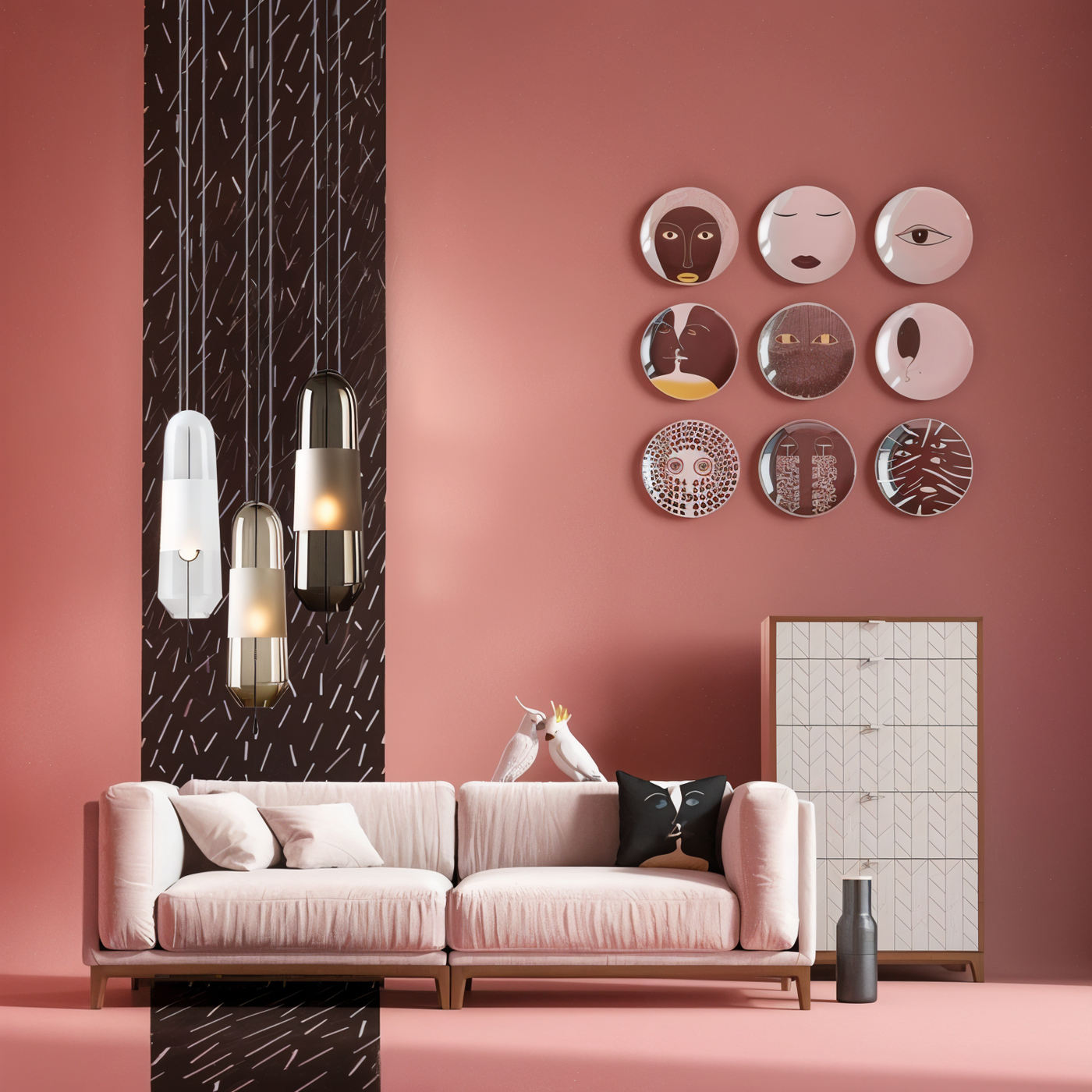 GlowCurve Retro Glaspendelleuchte