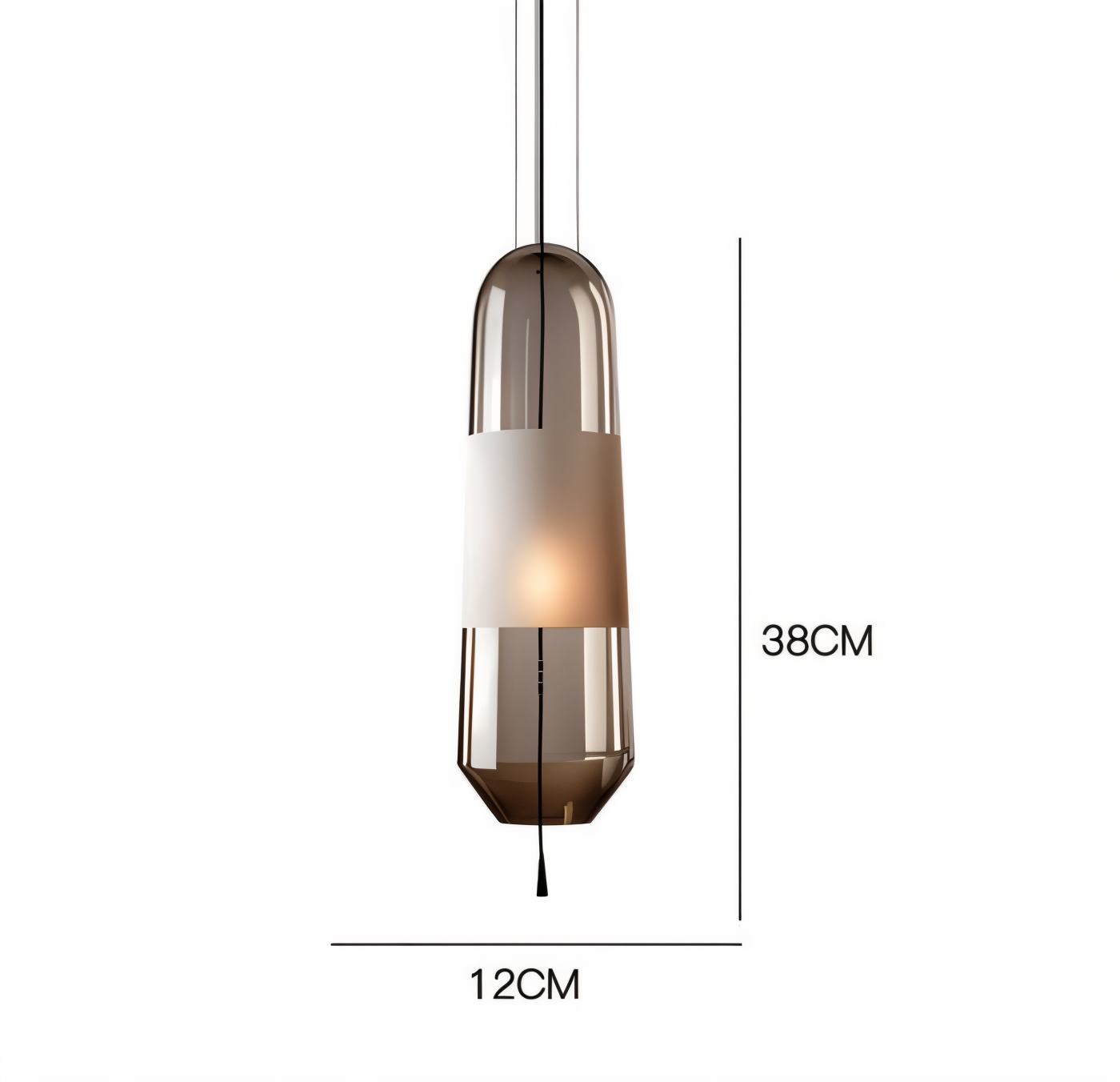 GlowCurve Retro Glaspendelleuchte