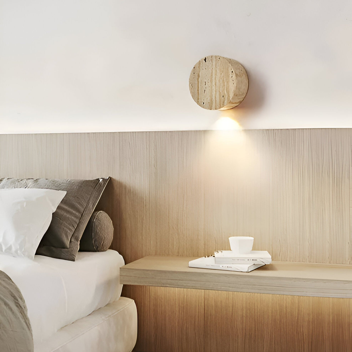 OrbGlow Wabi-Sabi Wandleuchte mit sanftem Umgebungslicht