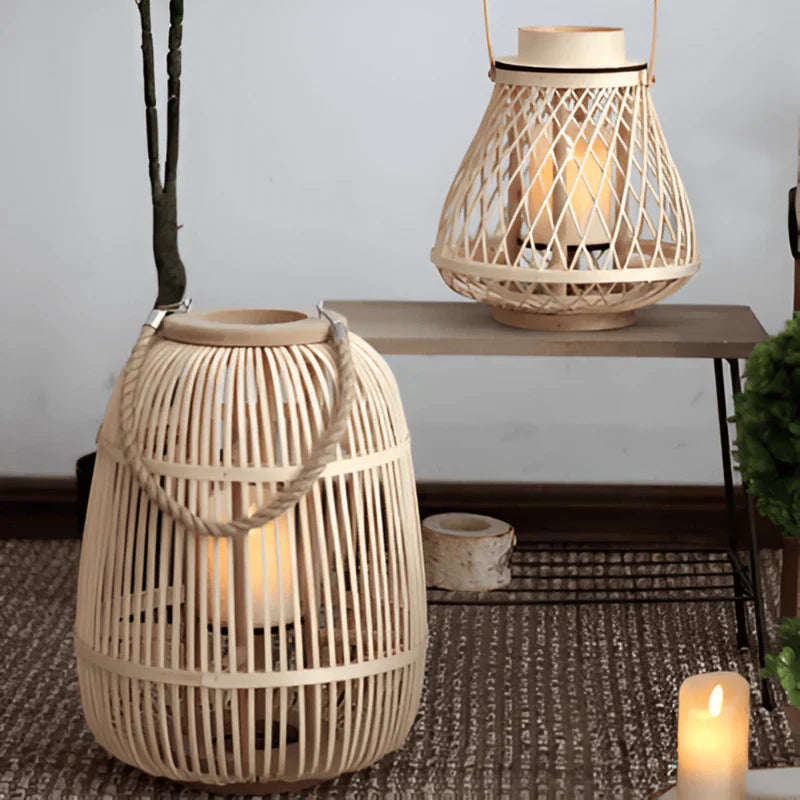 GlowWeave Boho Laterne