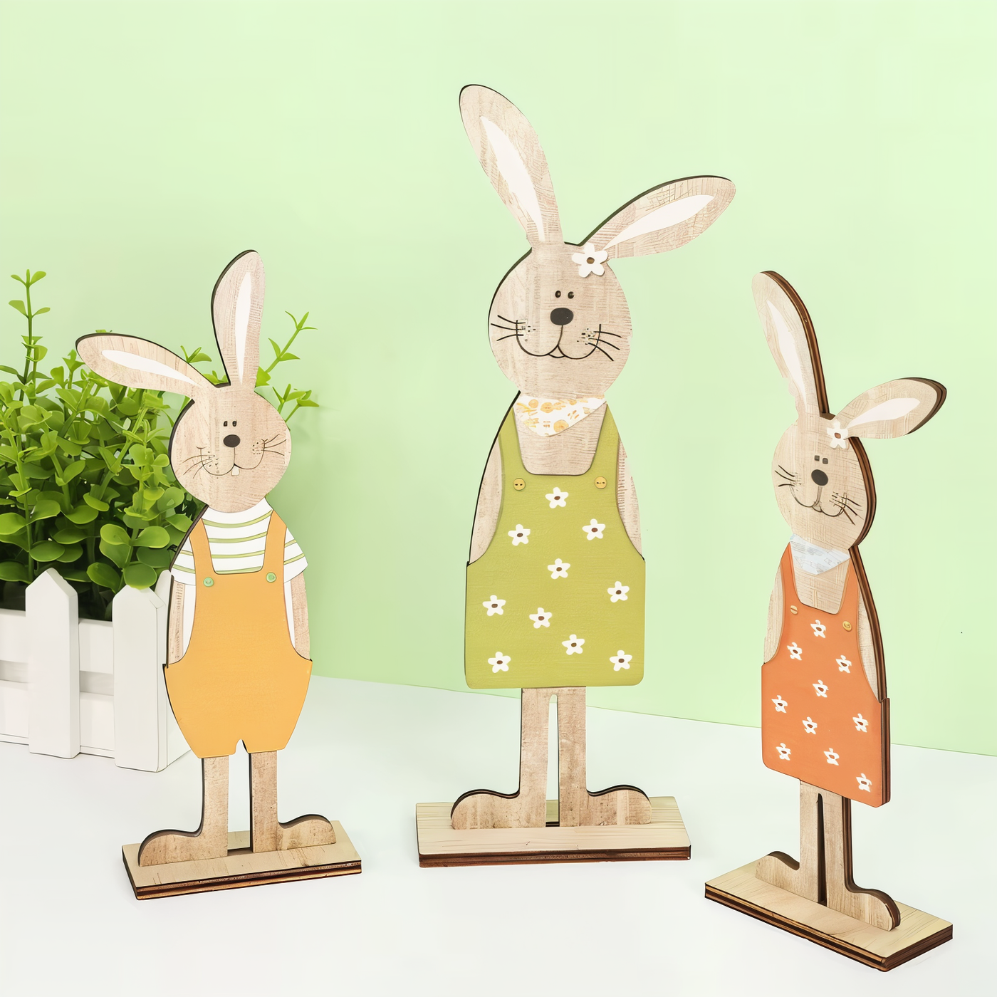 Handgefertigte Kaninchenfiguren