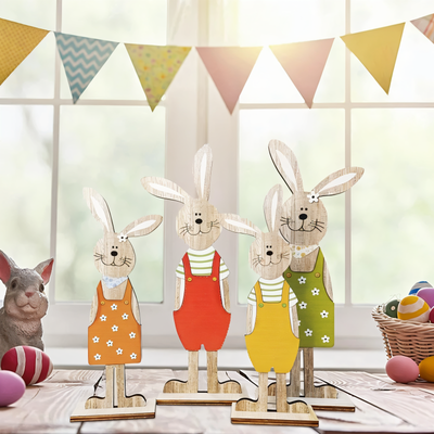 Handgefertigte Kaninchenfiguren