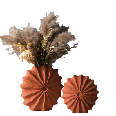 Faltendesign Geometrische Retro-Vase