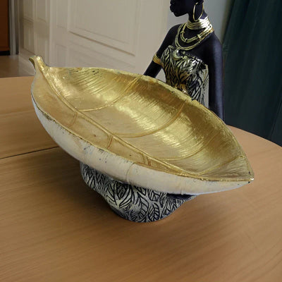 Exotische Frauenskulptur mit Schlüsselorganisator – Künstlerische Aufbewahrungslösung