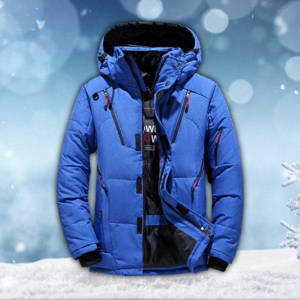 Gesteppte Kapuzen-Pufferjacke für Männer