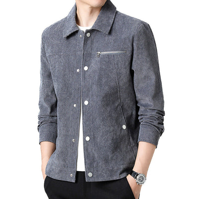 Hochwertige Herren-Übergangsjacke aus klassischem Samt