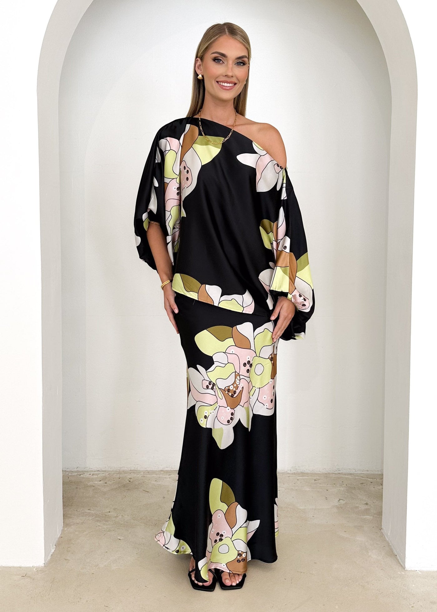 Alarice® | Schulterfreies Damen-Top mit Blumenmuster, Sommer
