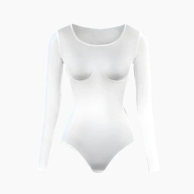 LANGÄRMELIGER BODY, FORMENDE MÄTZE