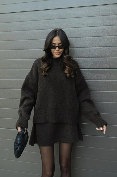 WIEN ELEGANTER PULLOVER KLEID