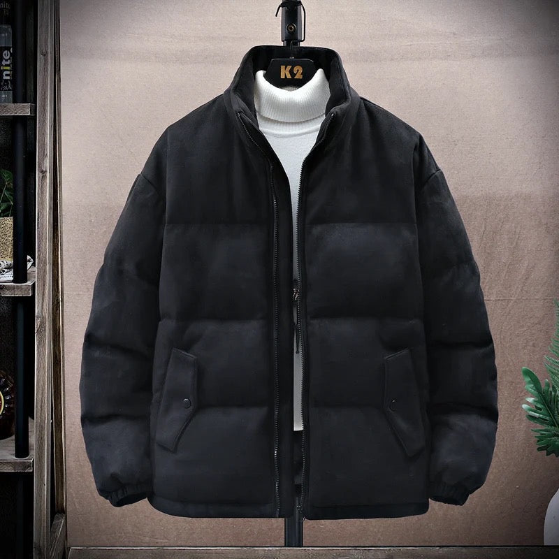 Gothic-Grafik-Winterpuffermantel für Männer