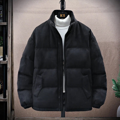 Gothic-Grafik-Winterpuffermantel für Männer