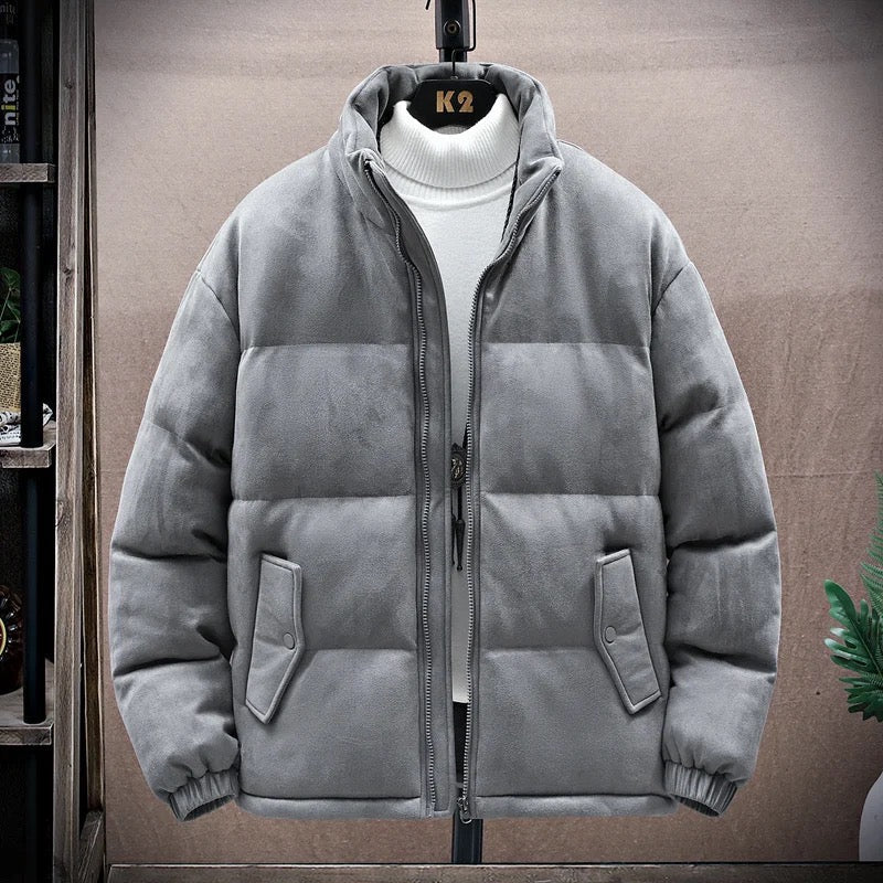 Gothic-Grafik-Winterpuffermantel für Männer