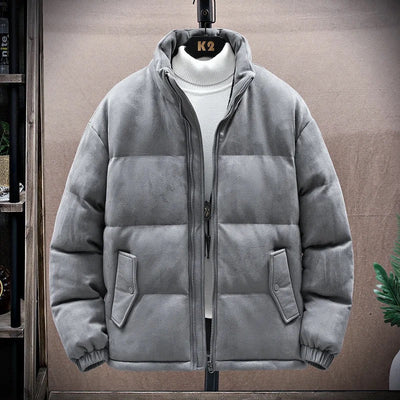 Gothic-Grafik-Winterpuffermantel für Männer