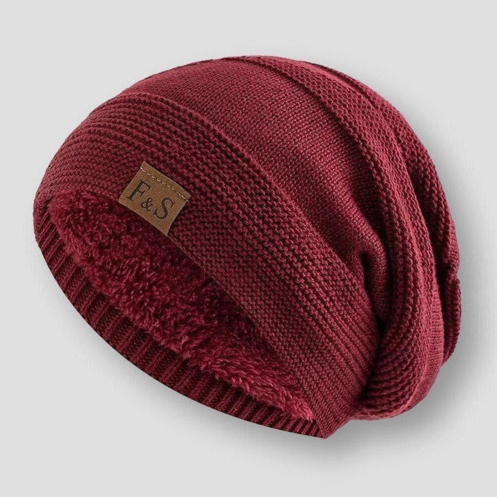 Warme Herren Winter Strick Beanie Mütze Outdoor