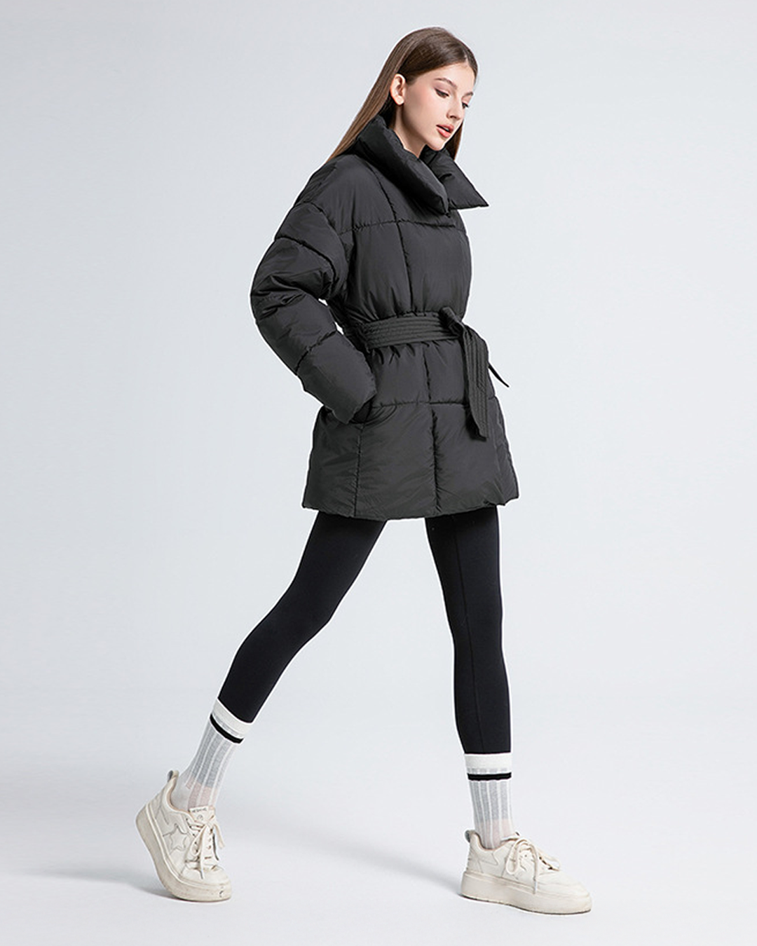 Anneliese | Steppjacke mit Gürtel