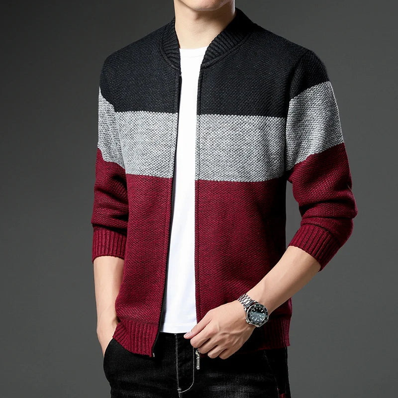Herren Strick Cardigan Casual Warm