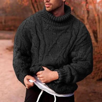Klassischer Zopfstrickpullover für Herren