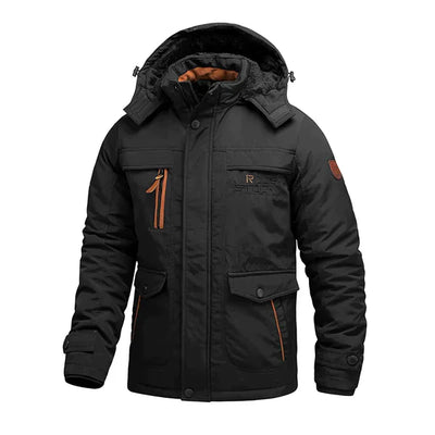 Pufferjacke mit Druckknöpfen für Männer
