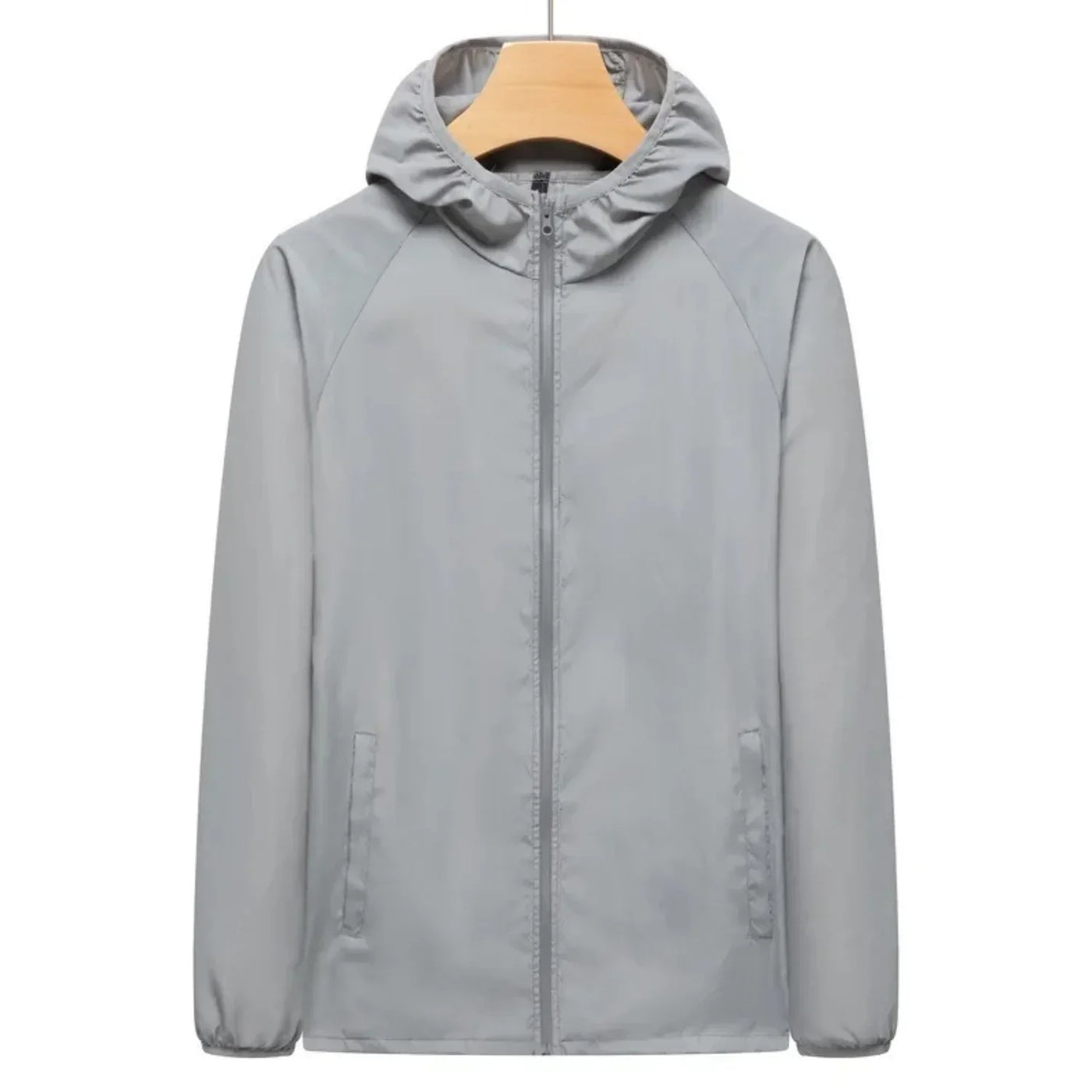 Leichte Zip-Up Jacke mit Kapuze für Männer
