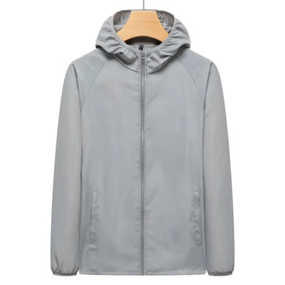 Leichte Zip-Up Jacke mit Kapuze für Männer