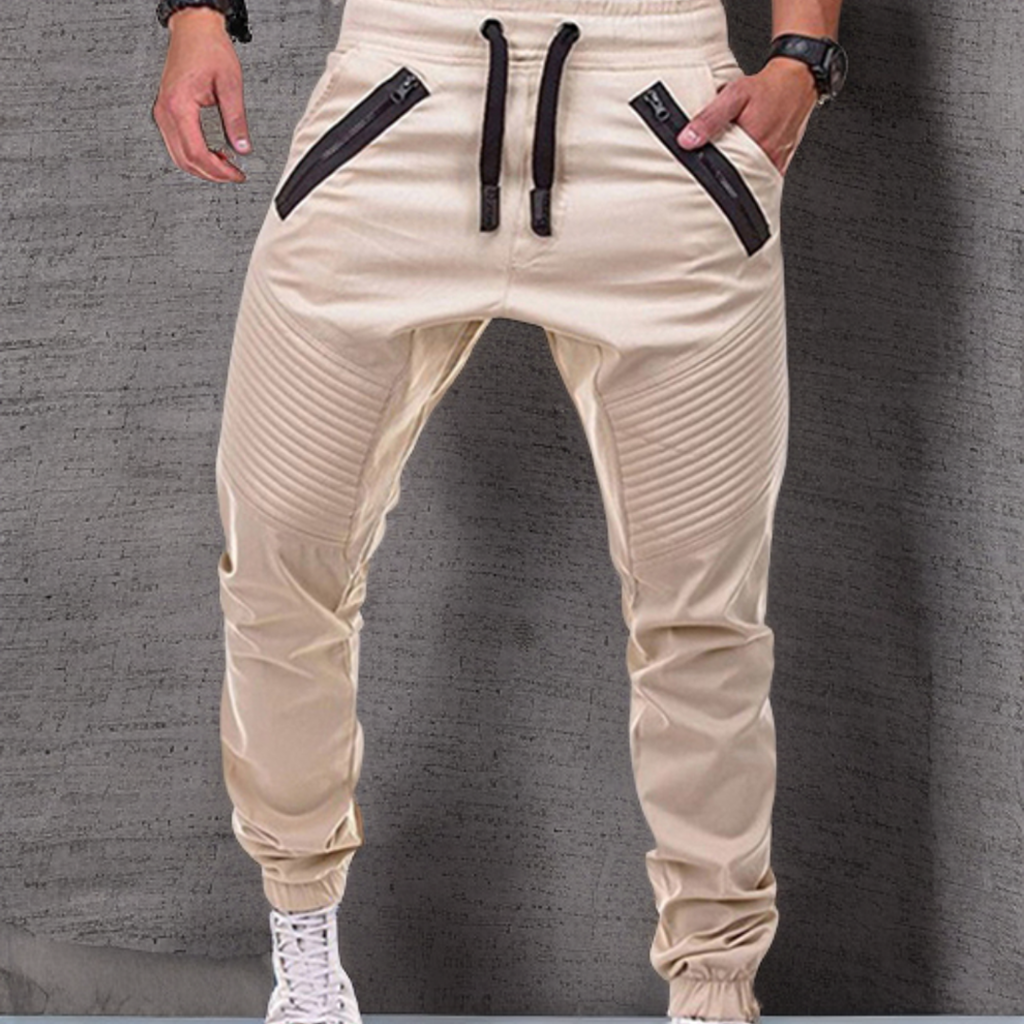 Jogger - Elastische Jogginghose mit Kordelzug und Taschen für Männer
