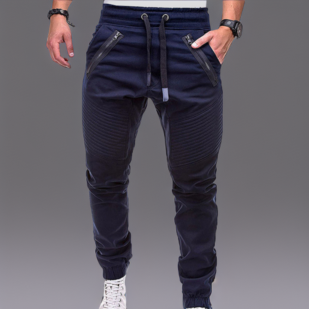 Jogger - Elastische Jogginghose mit Kordelzug und Taschen für Männer