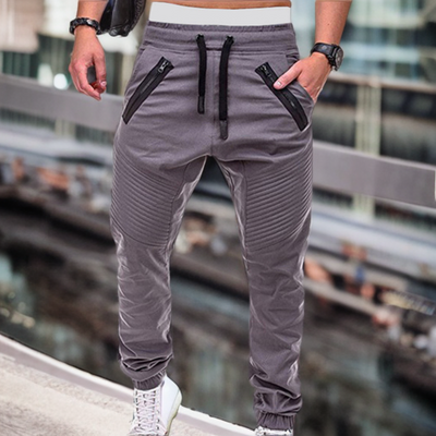 Jogger - Elastische Jogginghose mit Kordelzug und Taschen für Männer