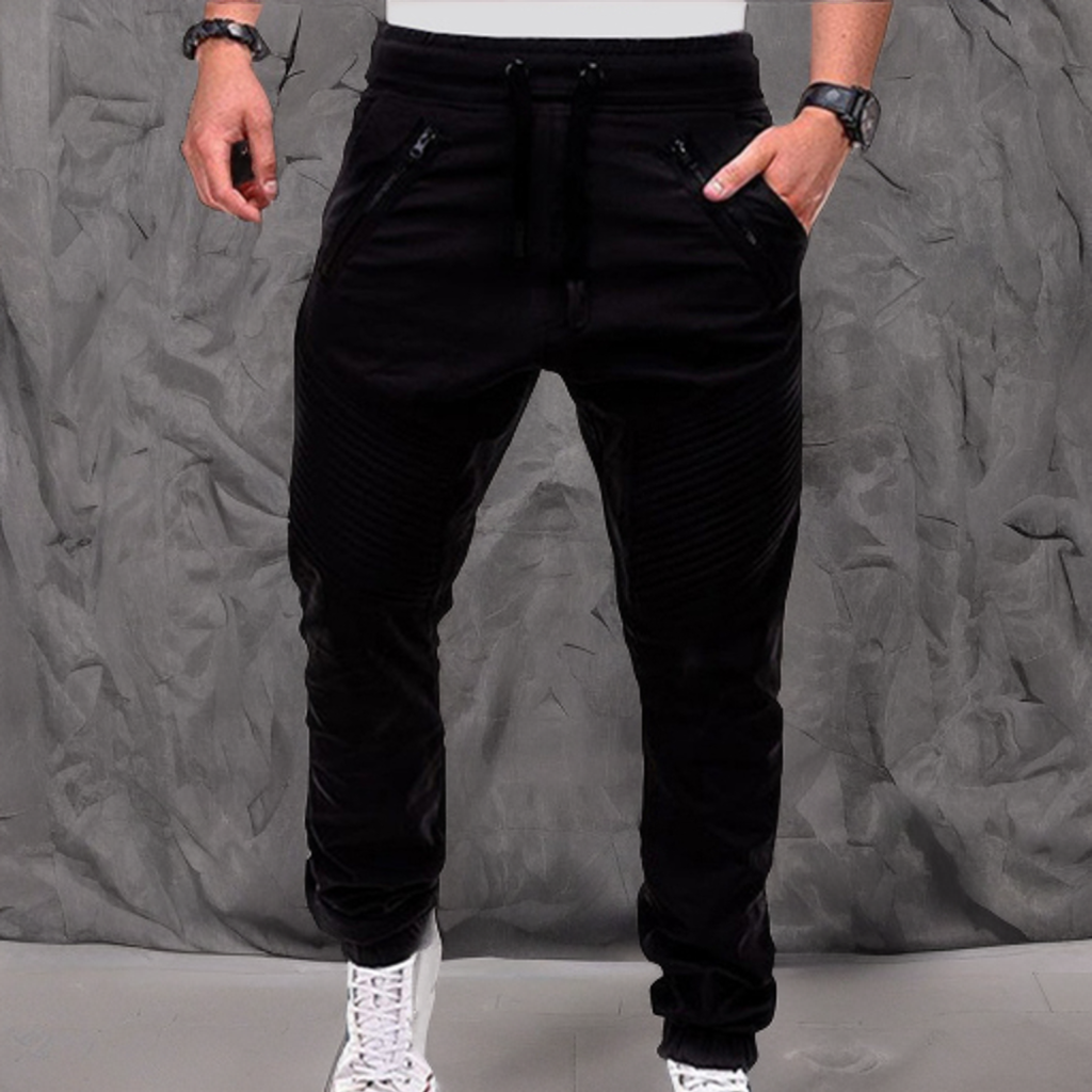 Jogger - Elastische Jogginghose mit Kordelzug und Taschen für Männer