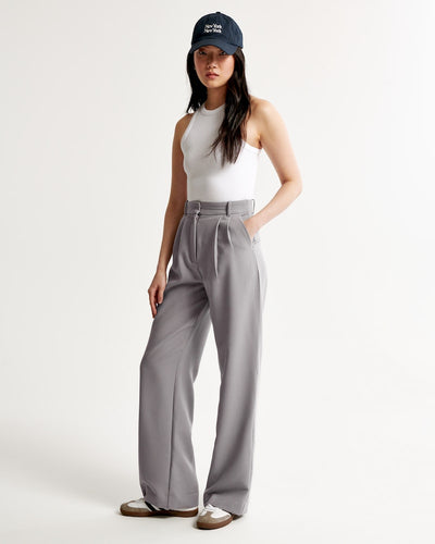 Anzughose mit Bundfalten | Hoher Bund | Eleganter Schnitt