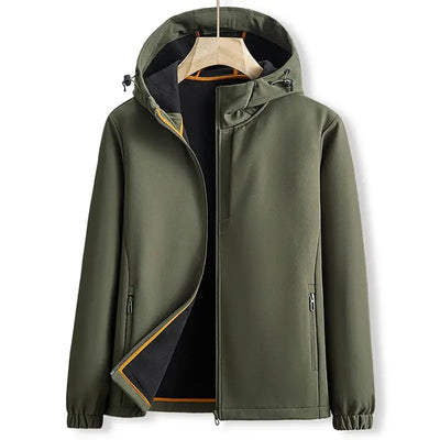 Herren Winter Kapuzen Bomberjacke Elegant