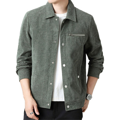 Hochwertige Herren-Übergangsjacke aus klassischem Samt