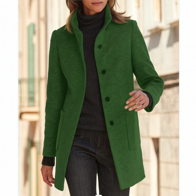 Klassischer Wollmantel für Damen mit Retro-Knopfverschluss – Eleganter Mantel für den Winter, Damenmäntel für jeden Anlass