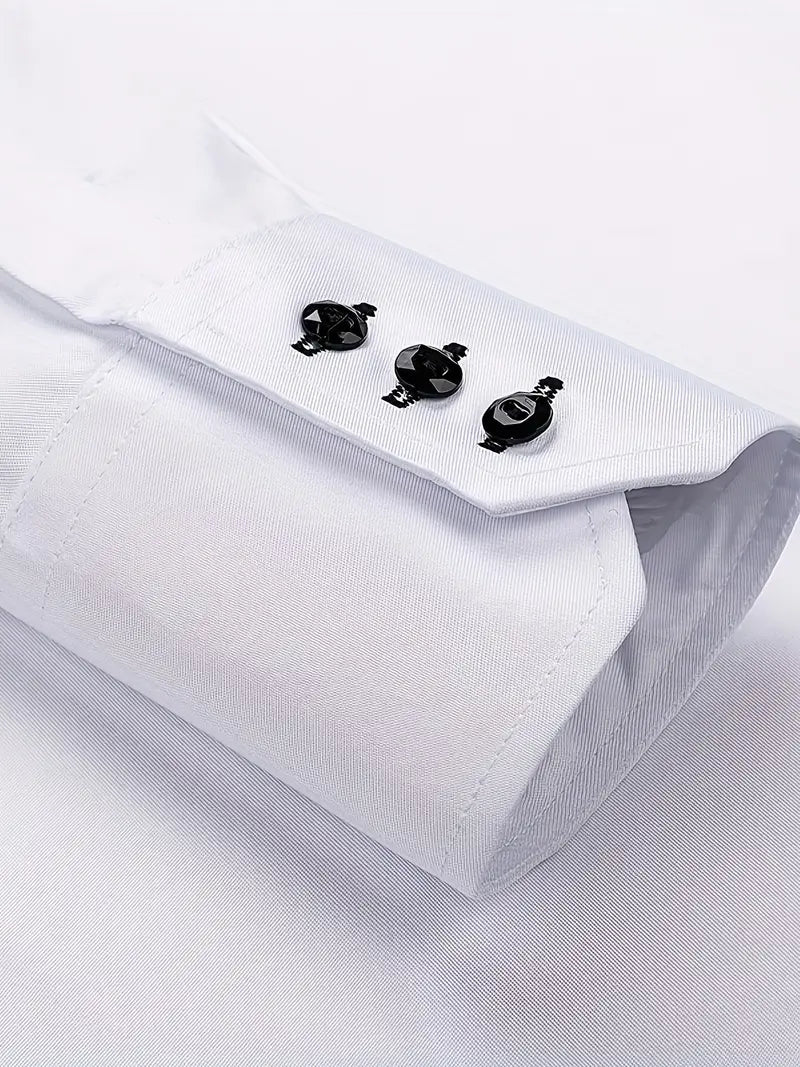 Kleidungshemd - Umlegekragen - knitterfrei   Knitterfrei - Hemd mit Knopfleiste - Herrenhemd