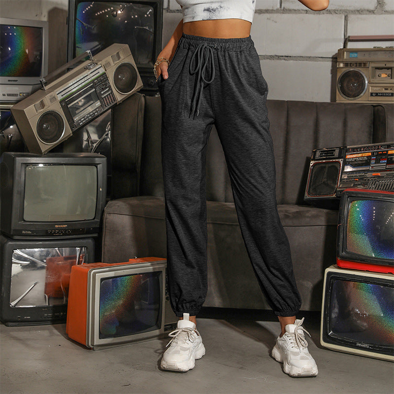 Sophia | Kordelzug Bequeme Sport Jogginghose
