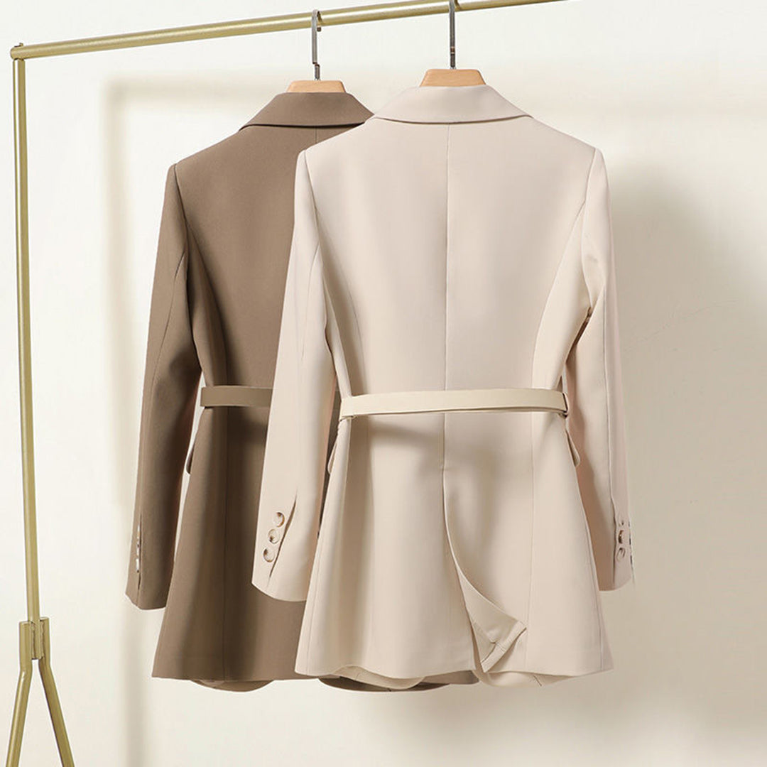 Klassischer Einknopf-Blazer mit gekerbtem Revers für Frauen
