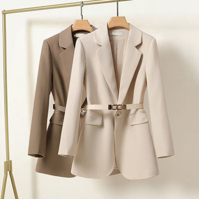 Klassischer Einknopf-Blazer mit gekerbtem Revers für Frauen